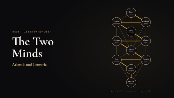 The Two Minds: Atlantis and Lemuria, with the Tree of Life